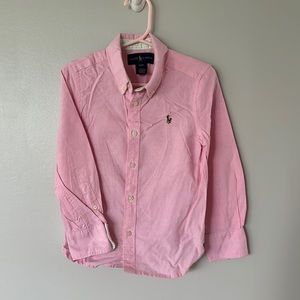 Ralph Lauren oxford shirt pink 4T